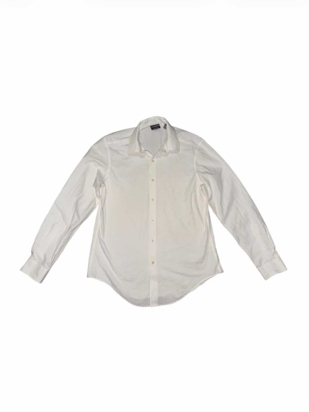 Van Heusen Men's White Dress Shirt - Long Sleeve Button-Up